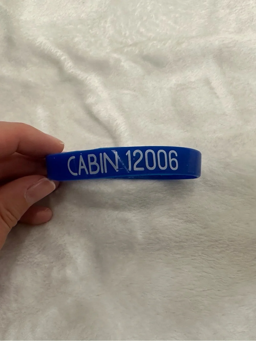 MSC Cruise Ship Cabin 12006 Wristband Rubber Bracelet